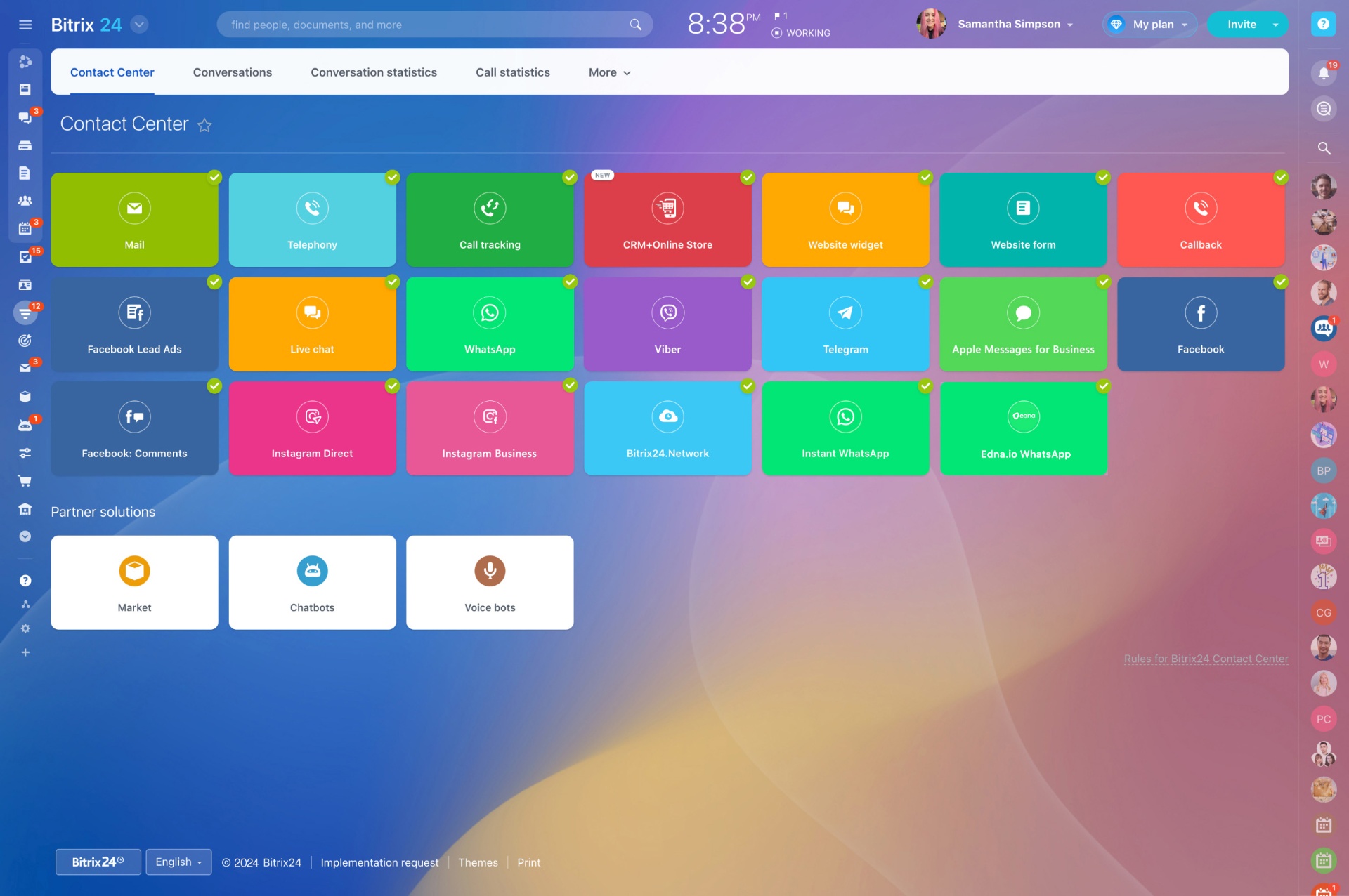 Atendimento centralizado no CRM Bitrix24